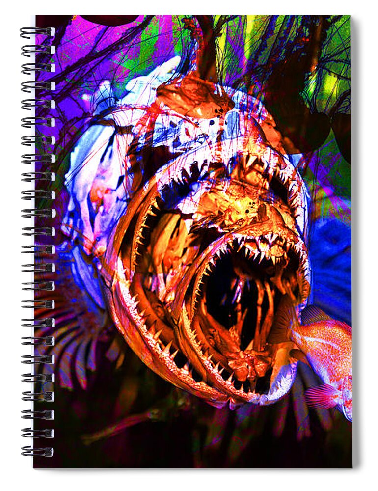 Jelly Spiral Notebook featuring the photograph Creatures Of The Deep - Fear No Fish 5D24799 by Wingsdomain Art and Photography