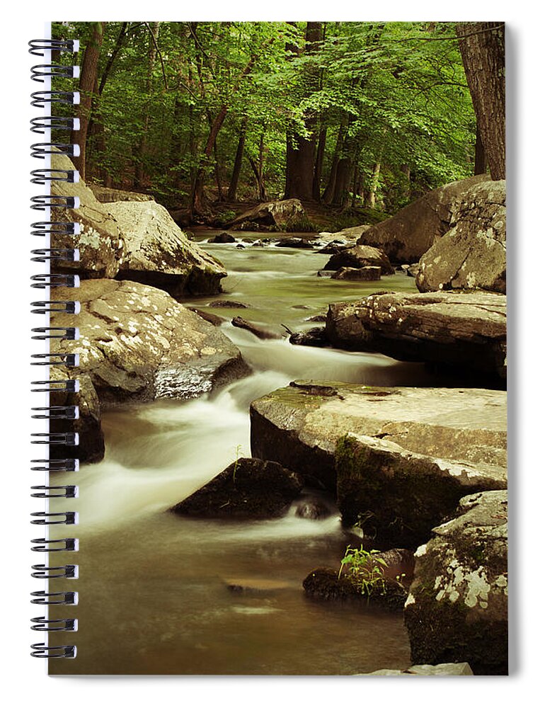 St. Peters Village Spiral Notebook featuring the photograph Creek at St. Peters by Michael Porchik