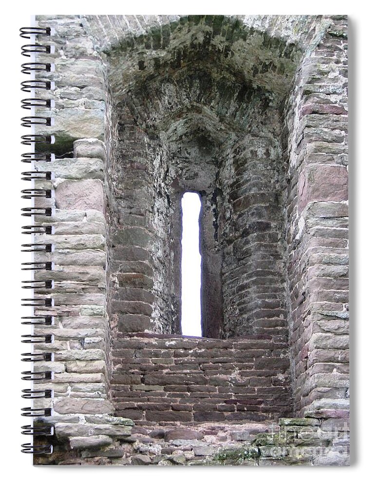 Crickhowell Castle Spiral Notebook featuring the photograph Crickhowell Castle Detail by Denise Railey