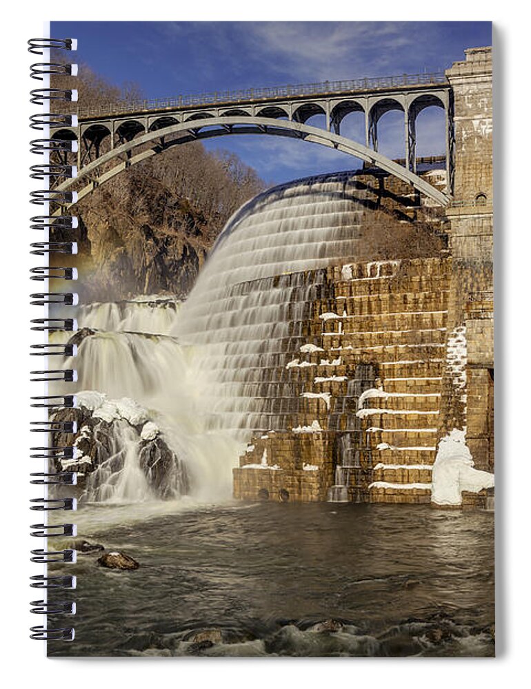 Croton Dam Spiral Notebook featuring the photograph Croton Dam And Rainbow by Susan Candelario
