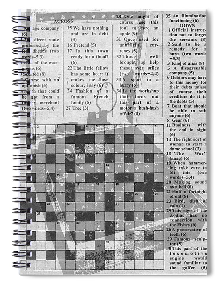 Richard Reeve Spiral Notebook featuring the photograph Cryptographers Wanted by Richard Reeve