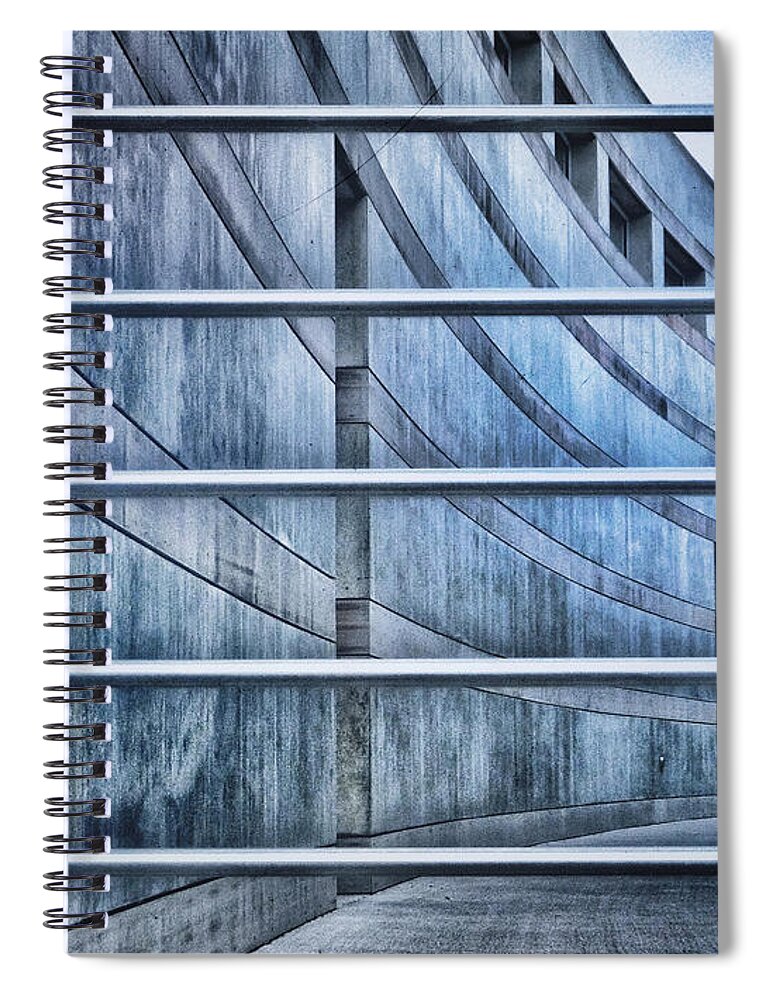Crystal Bridges Museum Spiral Notebook featuring the photograph GreyTones by Gia Marie Houck