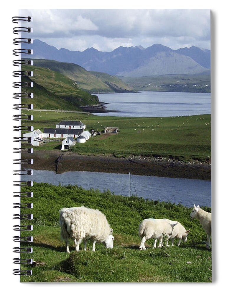 Cuillin Spiral Notebook featuring the photograph Cuillin Mountains - Isle of Skye by Phil Banks