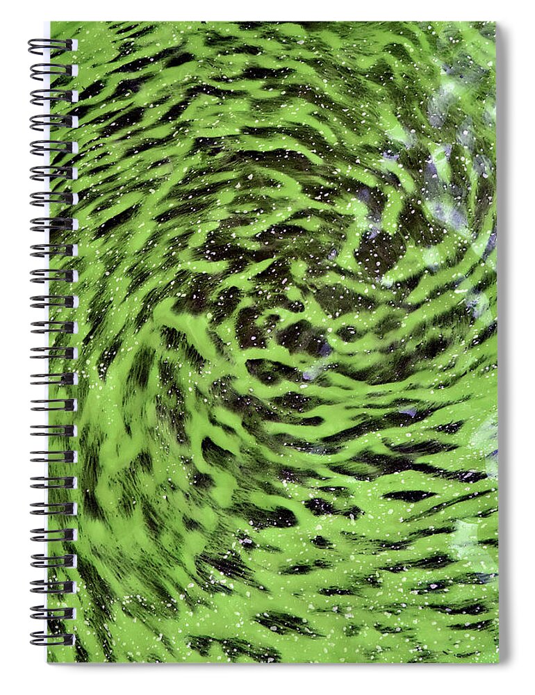Algal Bloom Spiral Notebook featuring the photograph Cyanobacteria, Florida by Mary Beth Angelo