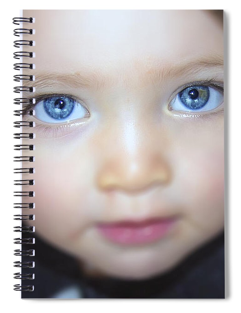 2d Spiral Notebook featuring the photograph Dakota's Eyes by Brian Wallace