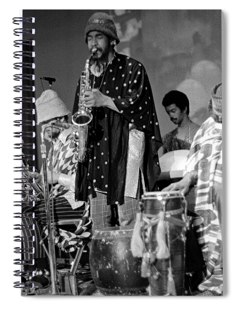 Sun Ra Arkestra Spiral Notebook featuring the photograph Danny Davis by Lee Santa