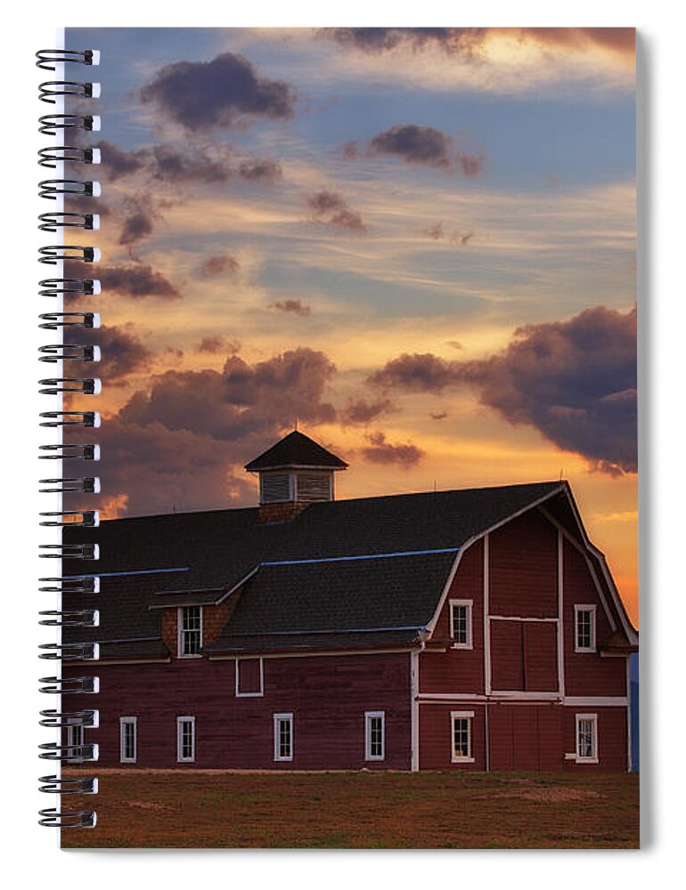 Barn Spiral Notebook featuring the photograph Danny's Barn by Darren White