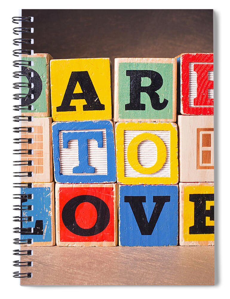 Dare To Love Spiral Notebook featuring the photograph Dare to Love by Art Whitton