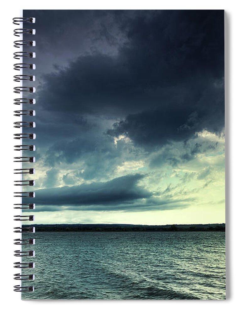 Outdoors Spiral Notebook featuring the photograph Dark Clouds Coming by Mammuth