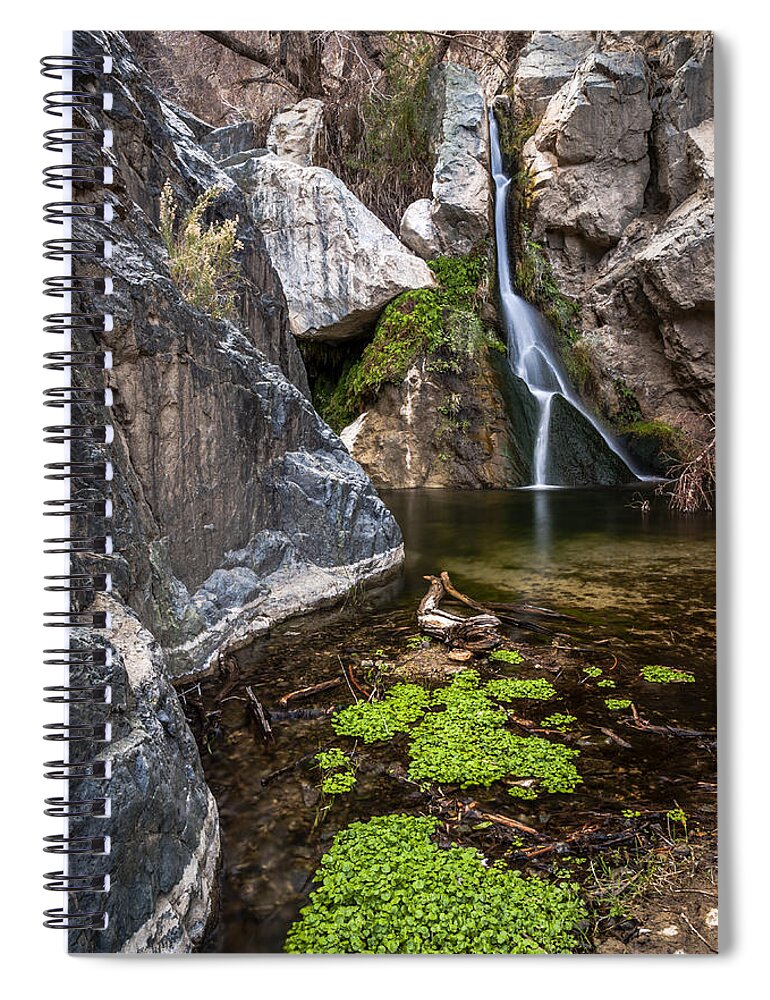 Water Spiral Notebook featuring the photograph Darwin Falls by Cat Connor