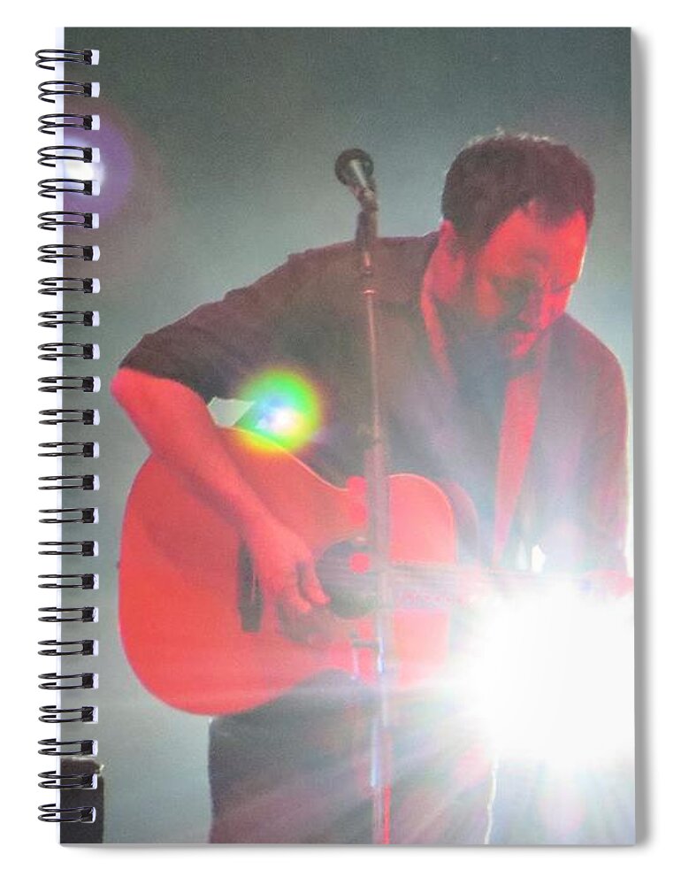 Davematthews Spiral Notebook featuring the photograph Dave in the spotlight by Aaron Martens