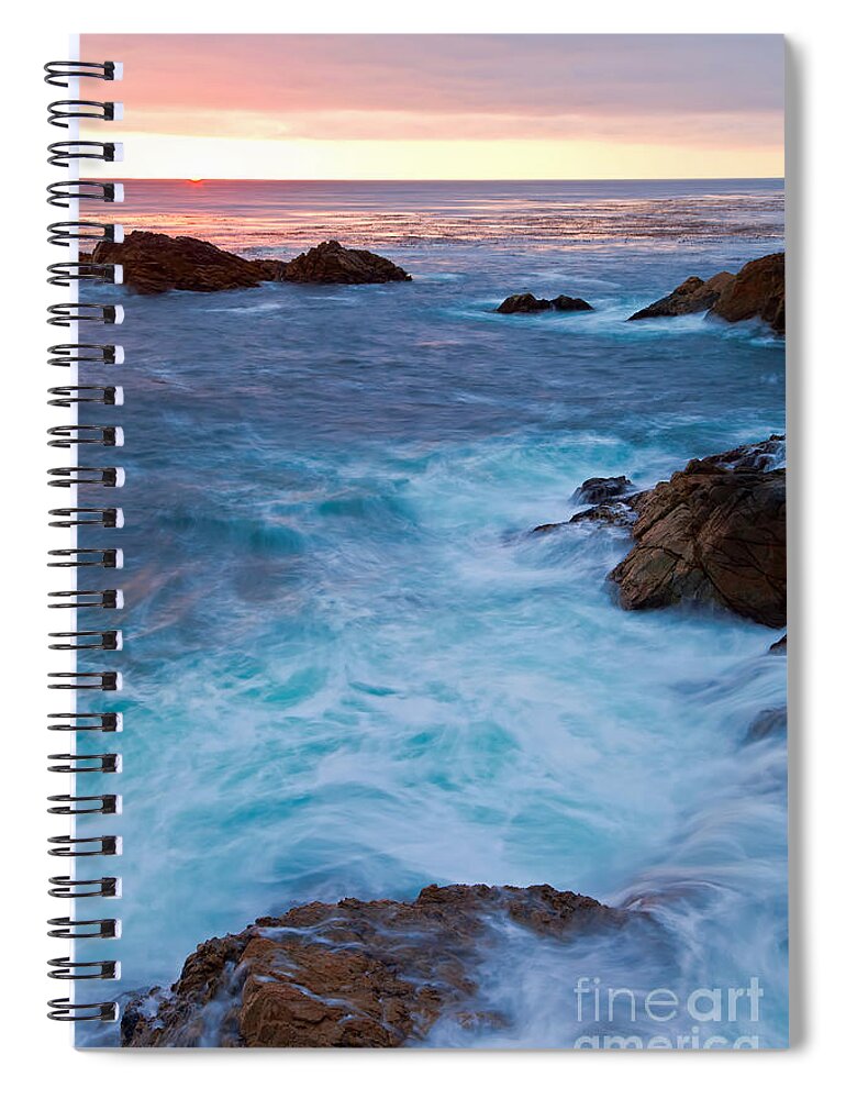 American Landscapes Spiral Notebook featuring the photograph Day End by Jonathan Nguyen