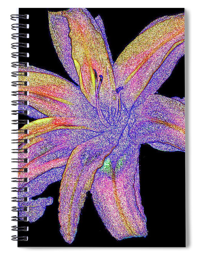 Flower Spiral Notebook featuring the photograph Day Lily #3 by Jim Whalen