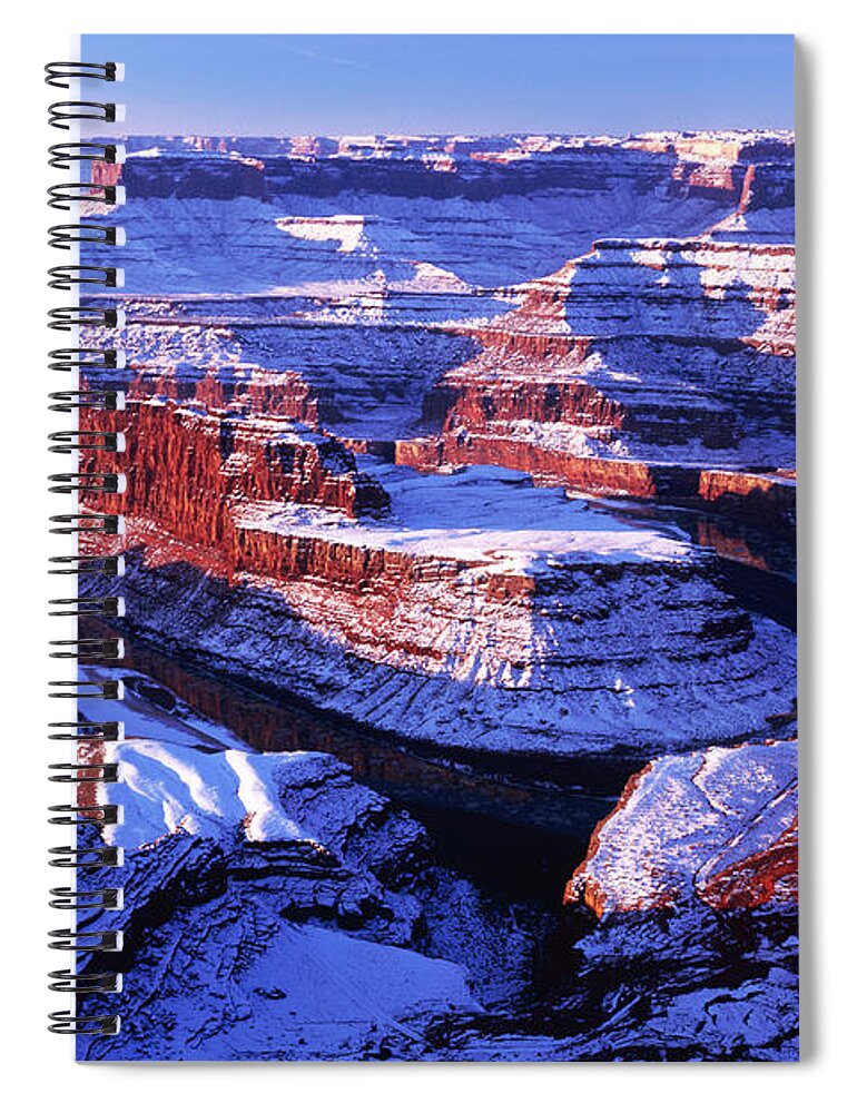 Utah Spiral Notebook featuring the photograph Dead Horse Point at New Year Day by Benedict Heekwan Yang