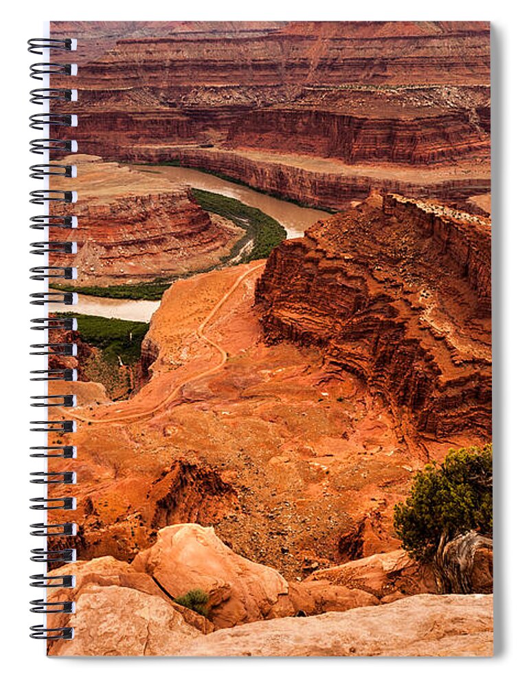 Jay Stockhaus Spiral Notebook featuring the photograph Dead Horse point by Jay Stockhaus