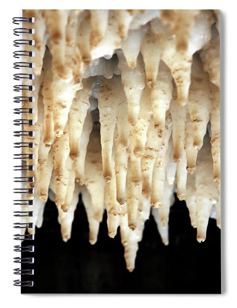 Tranquility Spiral Notebook featuring the photograph Dead Sea Salt Formation by Photostock-israel