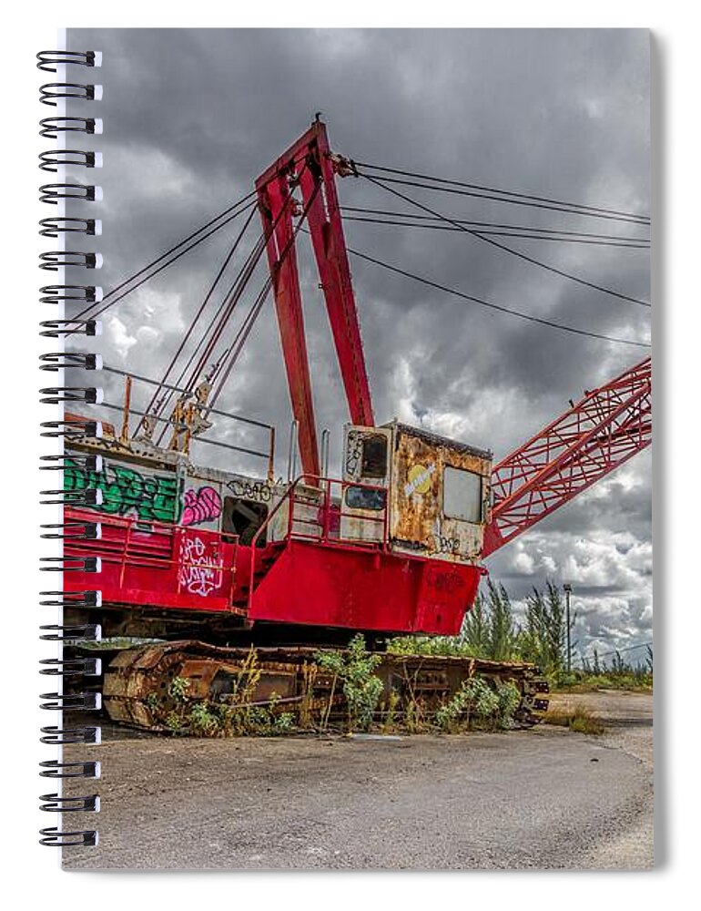 Old Spiral Notebook featuring the photograph Decayed Glory - 1 by Rudy Umans