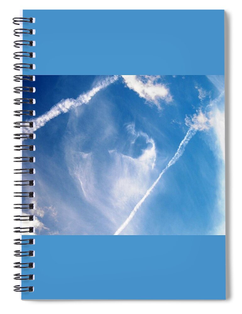 Postcard Spiral Notebook featuring the digital art God Welcomes Believers by Matthew Seufer