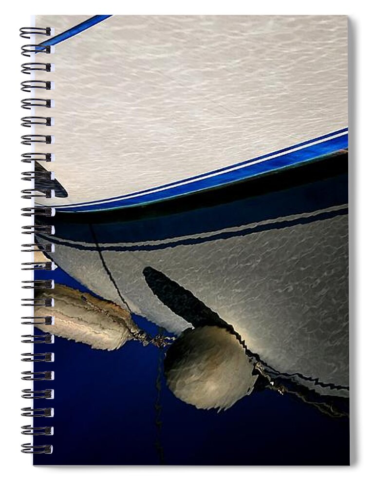 Abstract Spiral Notebook featuring the photograph Deep Blue Dreams by Lauren Leigh Hunter Fine Art Photography