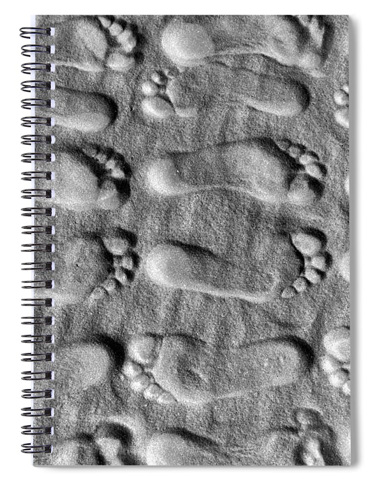 Sand Spiral Notebook featuring the photograph Deliberately Grainy by Norma Brock