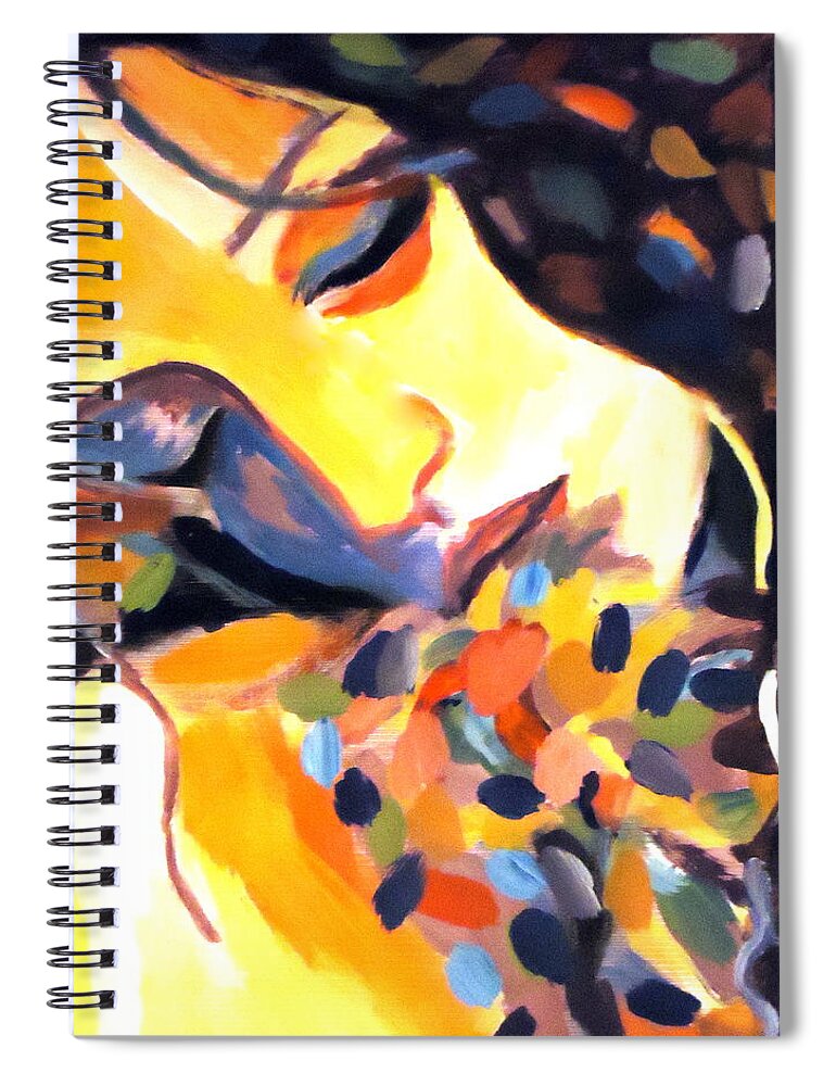 Painting Spiral Notebook featuring the painting Delight by Helena Wierzbicki