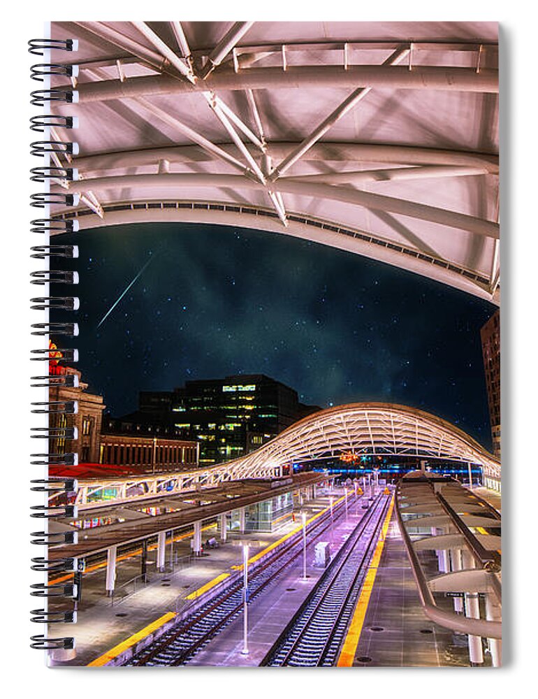 Denver Spiral Notebook featuring the photograph Denver Air Traveler by Darren White