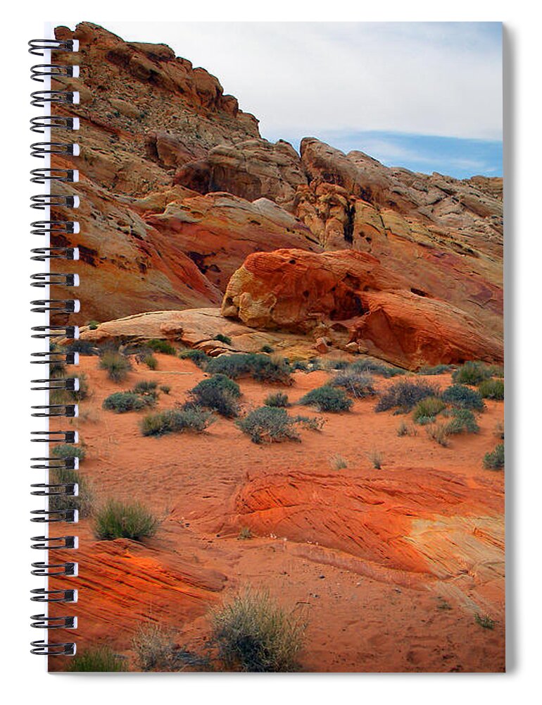 Desert Majesty Spiral Notebook featuring the photograph Desert Majesty by Frank Wilson