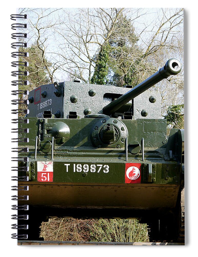 Desert Rat Spiral Notebook featuring the photograph Desert Rats - Cromwell Mark IV Tank Little Audrey 1 by Richard Reeve