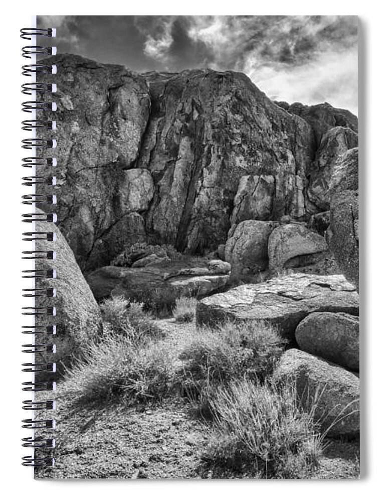 2012 Spiral Notebook featuring the photograph Desert Rocks by Jennifer Magallon