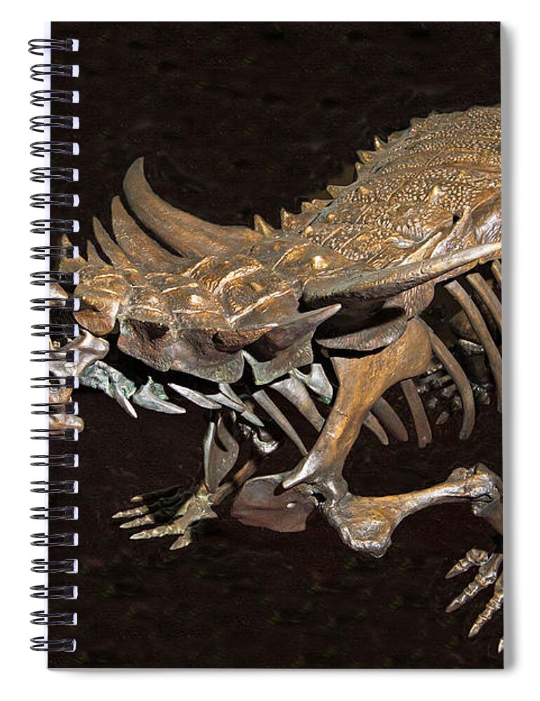 Nature Spiral Notebook featuring the photograph Desmatosuchus Dinosaur by Millard H. Sharp