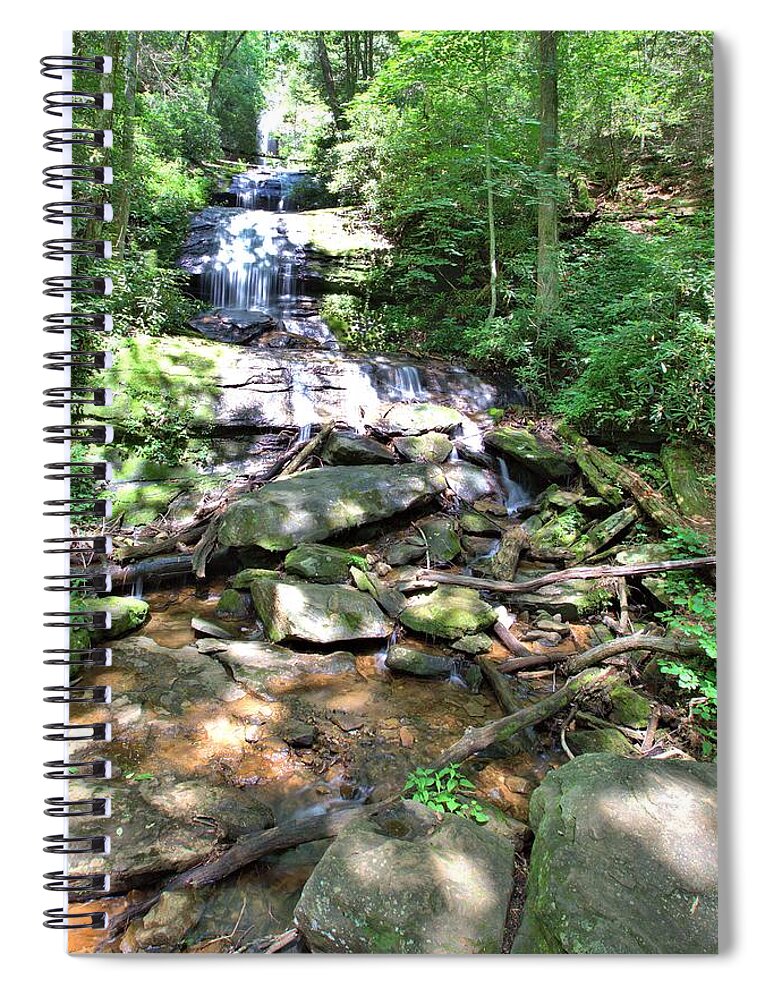8786 Spiral Notebook featuring the photograph Desoto Falls by Gordon Elwell