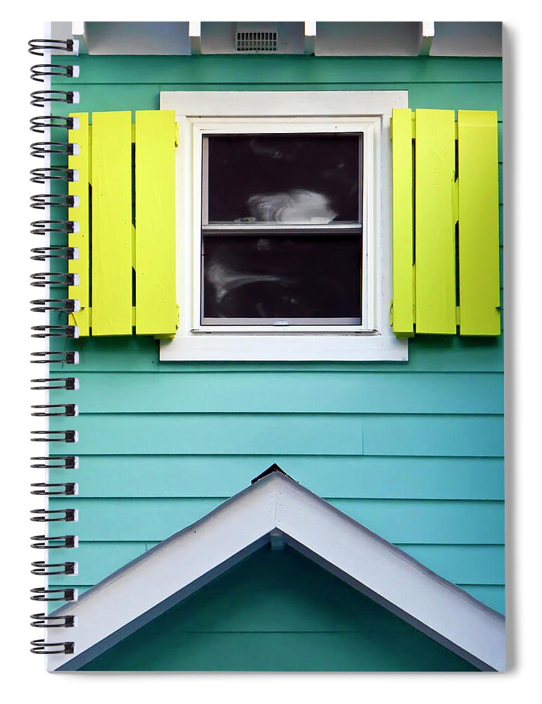 Beach Hut Spiral Notebook featuring the photograph Detail Of Beach Cottage by Joseph Shields