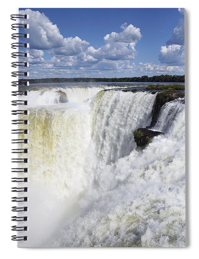 534257 Spiral Notebook featuring the photograph Devils Throat At Iguacu Falls Argentina by Hiroya Minakuchi