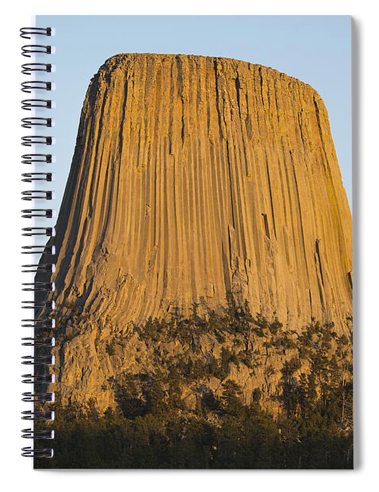 Kevin Schafer Spiral Notebook featuring the photograph Devils Tower National Monument Wyoming by Kevin Schafer
