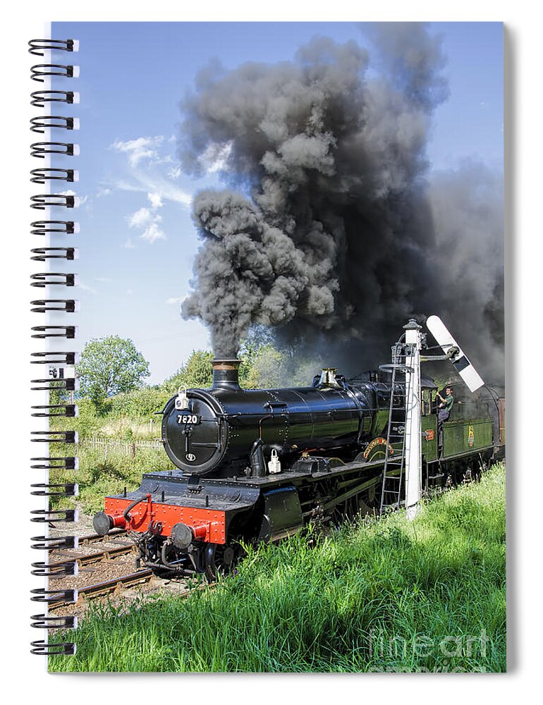 Dinsmore Manor Spiral Notebook featuring the photograph Dinmore Manor in motion by Steev Stamford