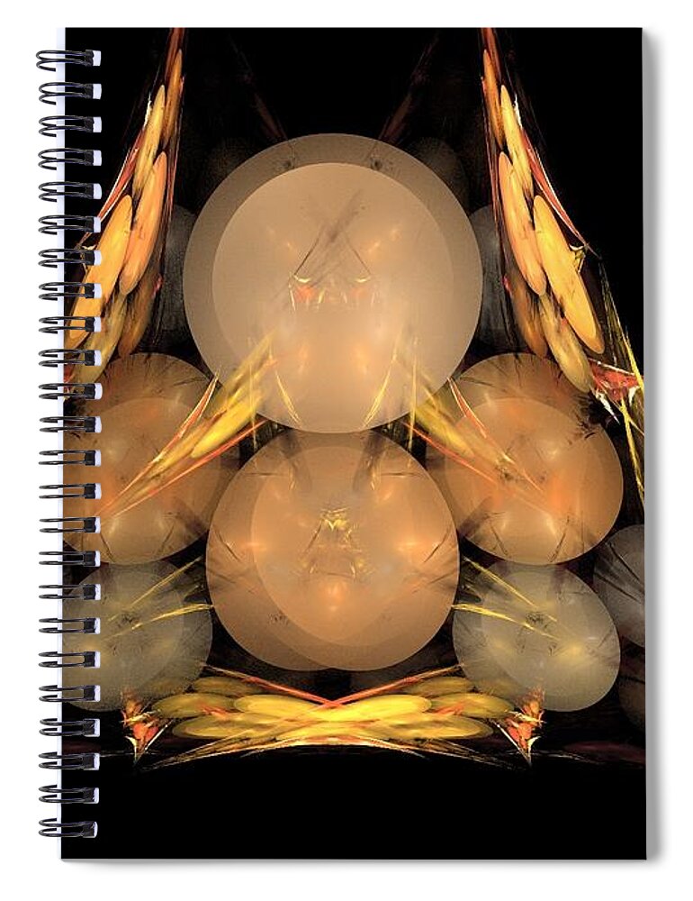 Eggs Spiral Notebook featuring the painting Dinosaur Eggs by Bruce Nutting