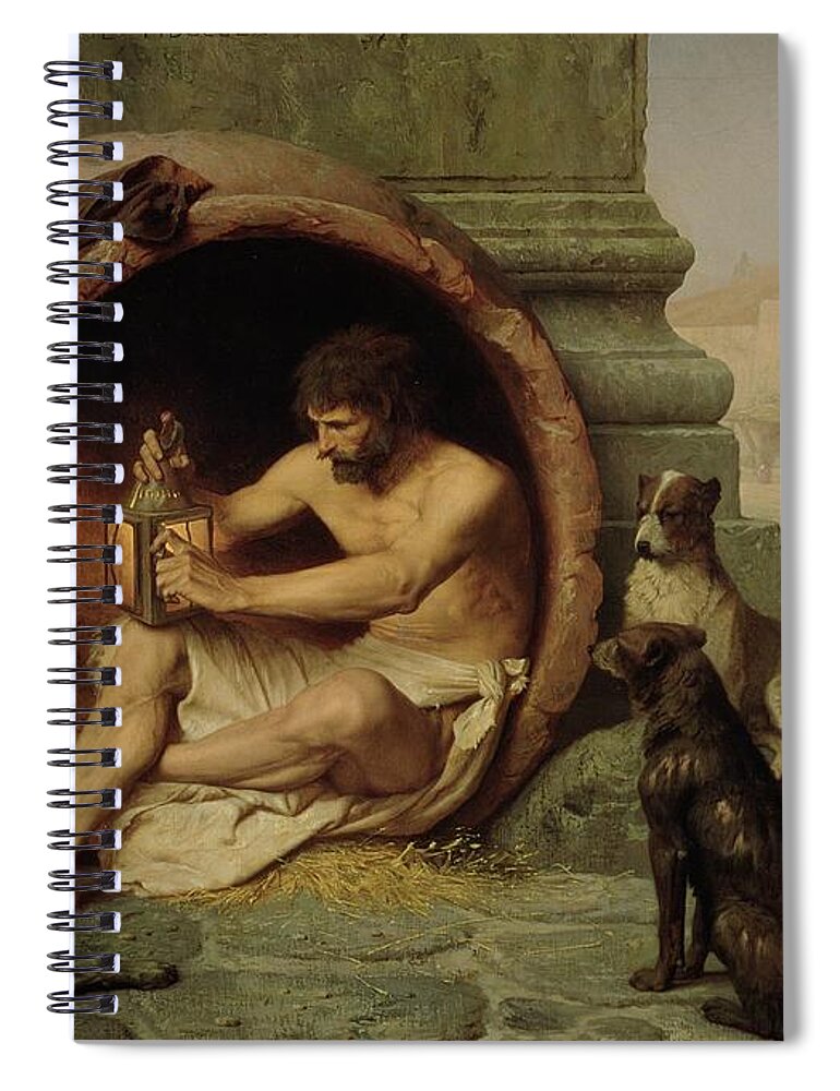 inflation thickness Solve Diogenes Spiral Notebook by Jean Leon Gerome - Fine Art America