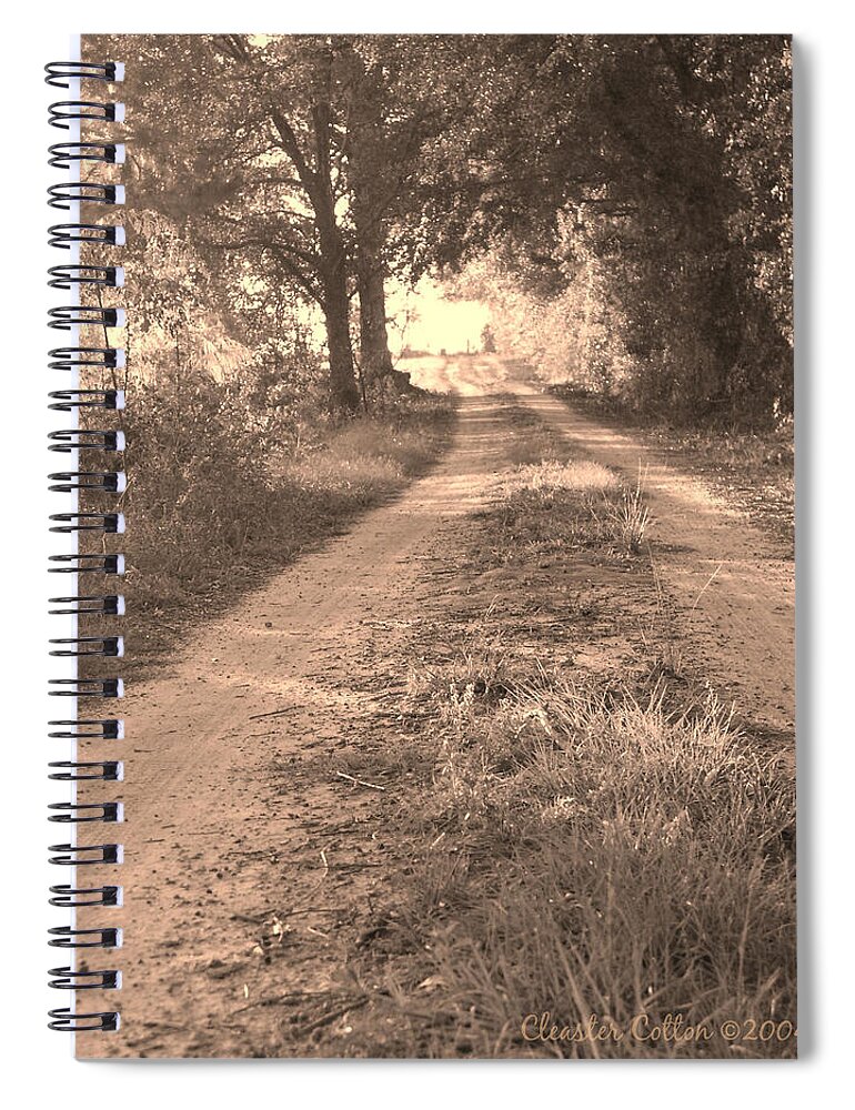 Dirt Road Spiral Notebook featuring the photograph Dirt Road Moultrie Georgia by Cleaster Cotton