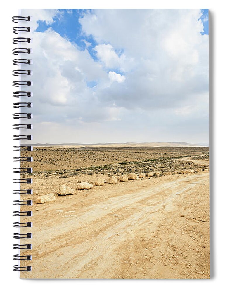 Scenics Spiral Notebook featuring the photograph Dirt Track by Fredfroese