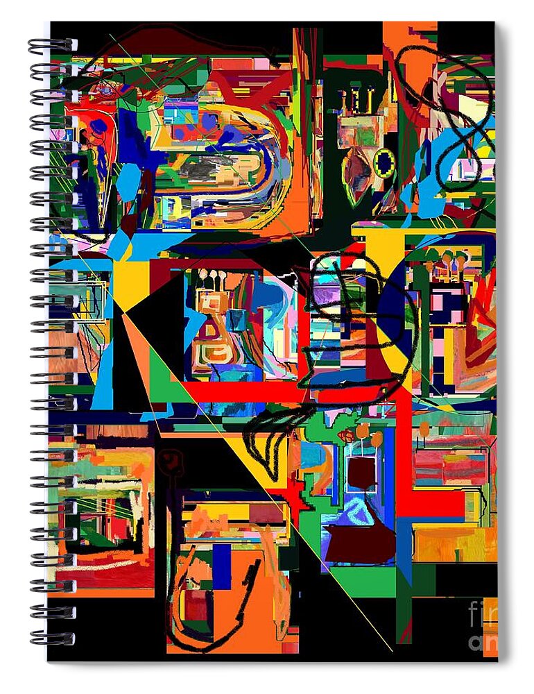 Torah Spiral Notebook featuring the digital art Divinely Blessed Marital Harmony 22 by David Baruch Wolk