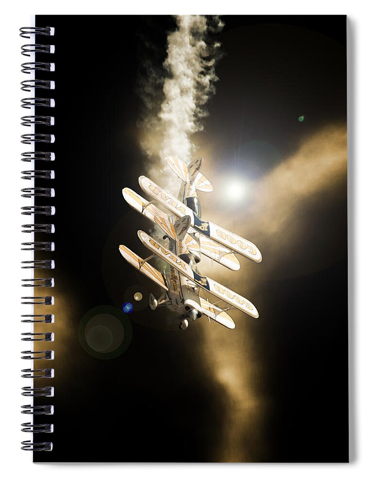 Pitts Special Spiral Notebook featuring the photograph Diving Down by Paul Job