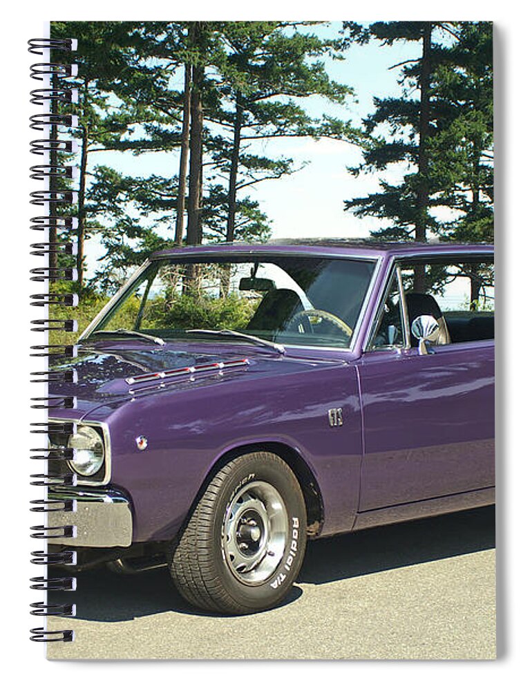 Dodge Spiral Notebook featuring the photograph Dodge GTS- trees by Randy Harris