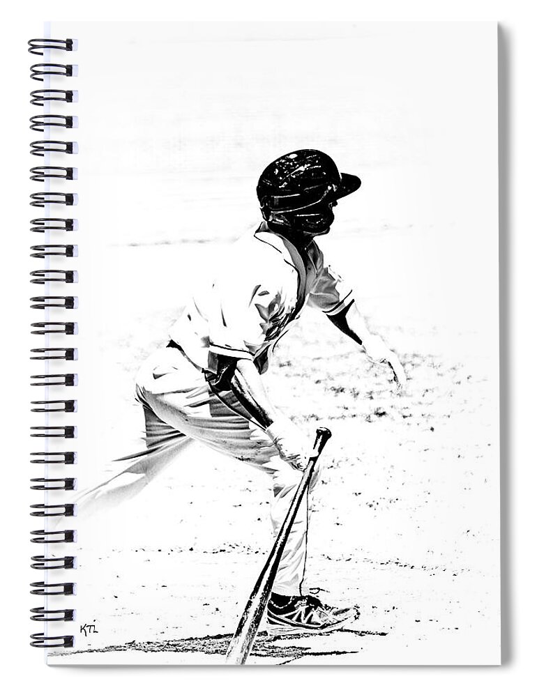 Baseball Spiral Notebook featuring the photograph Doing It by Karol Livote