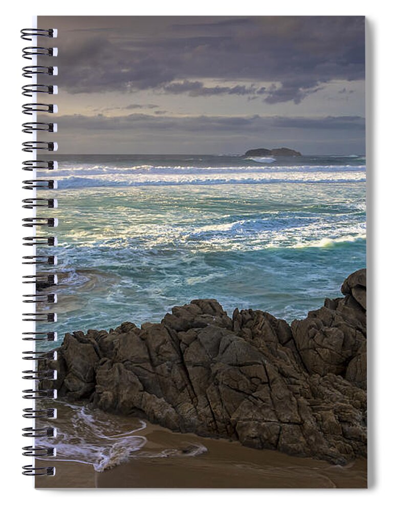Doniños Spiral Notebook featuring the photograph Doninos Beach Ferrol Galicia Spain by Pablo Avanzini