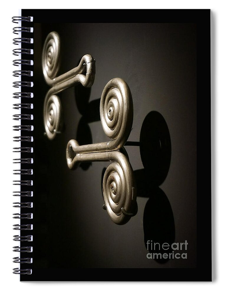 Door Knobs Spiral Notebook featuring the photograph Door Knobs by Ellen Cotton