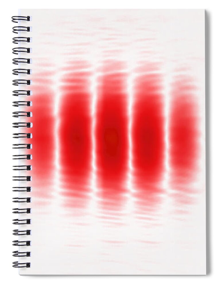 Fraunhofer Spiral Notebook featuring the photograph Double-slit Experiment by GIPhotoStock