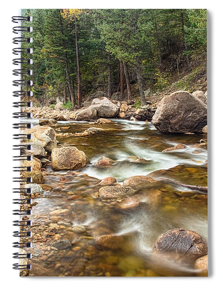 Mountains Spiral Notebook featuring the photograph Down Stream by James BO Insogna
