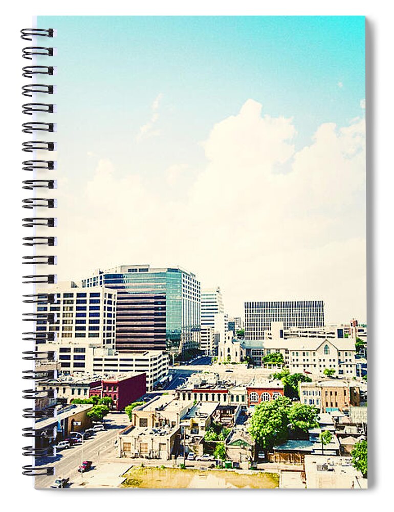 Scenics Spiral Notebook featuring the photograph Downtown Austin, Usa by Catlane