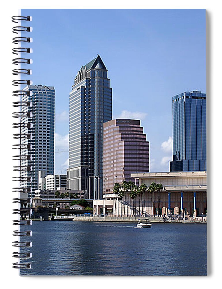 Cityscape Spiral Notebook featuring the photograph Downtown Tampa by Chauncy Holmes