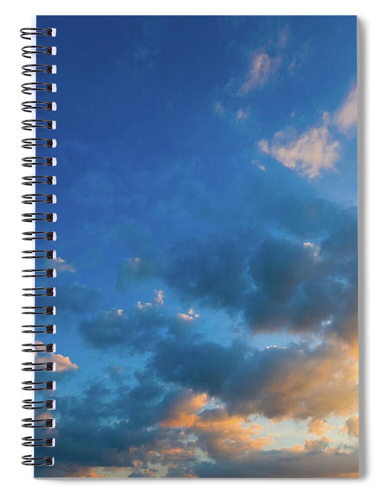 Scenics Spiral Notebook featuring the photograph Dramatic Sunset Sky by Primeimages